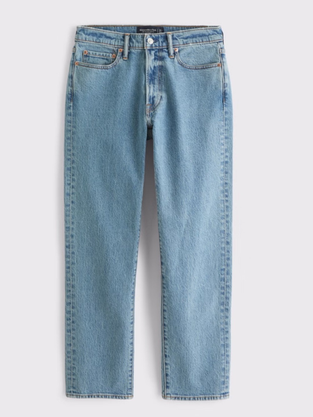 Abercrombie & Fitch Vintage Stretch Straight Men's Light Blue Jeans Sz 28W 30L - Picture 6 of 11